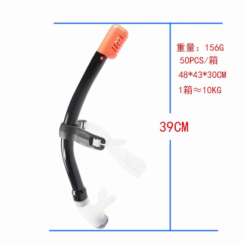 Swimming front breathing tube children all-dry swimming training silicone-assisted snorkeling equipment factory swimming equipment