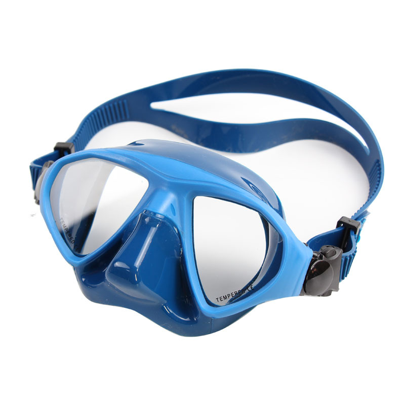 Custom diving glasses silicone toughened glass coated glue snorkeling deep submersible manufacturers wholesale color packaging support OEM